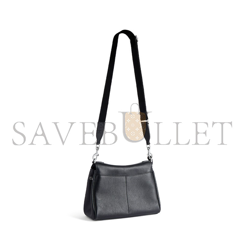 BALENCIAGA MEN'S RODEO MESSENGER BAG SMALL IN BLACK 8275832ABOX1000 (24.5*17*11cm)